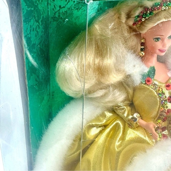 Barbie 1994 Holiday Happy Holidays RARE Vintage Doll Box Error Collectors Dream - Picture 8 of 11